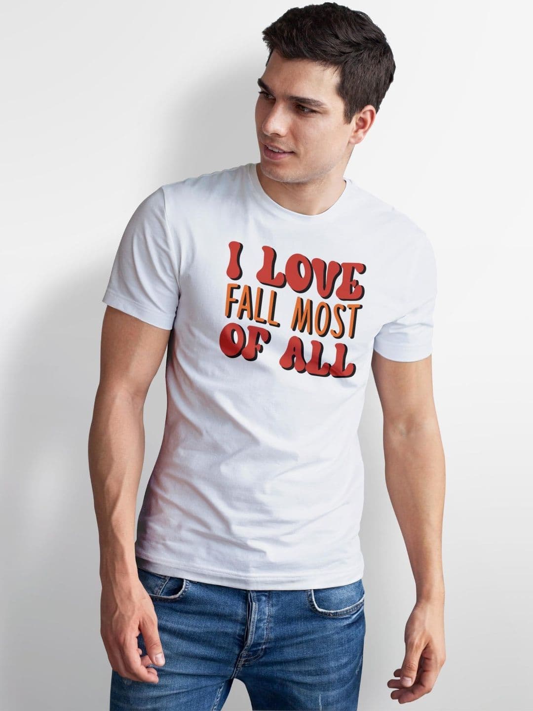 Seekbuylove Men Typography Printed Bio Finish T-shirt thumbnail 2