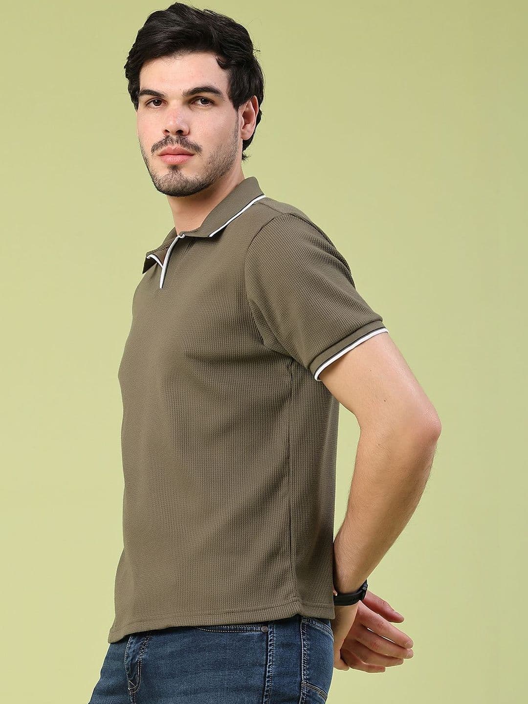 V-Mart Men Polo Collar Slim Fit T-shirt thumbnail 5