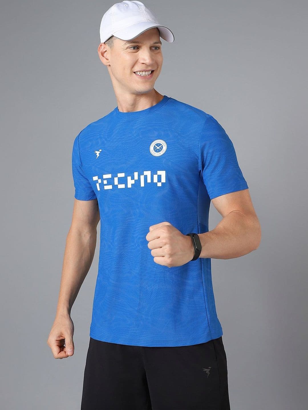 Technosport Men Typography Slim Fit T-shirt thumbnail 6