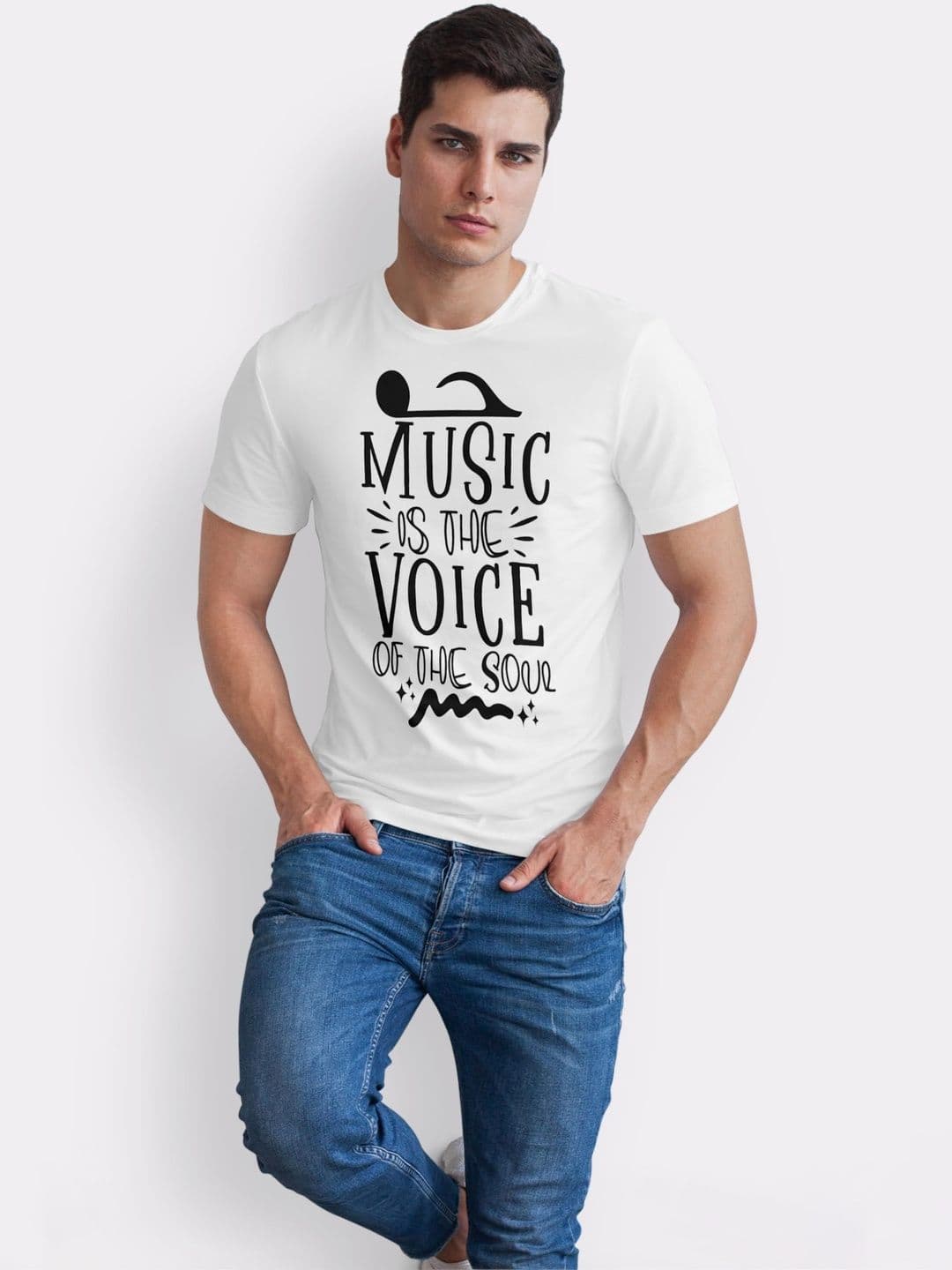 Seekbuylove Men Typography Printed Bio Finish T-shirt thumbnail 3