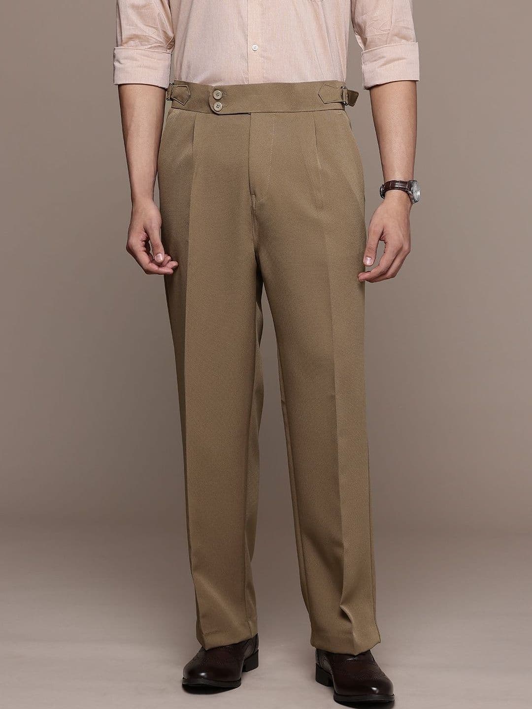 THE BEETEL HOUSE Men Comfort Pleated Trousers thumbnail 7