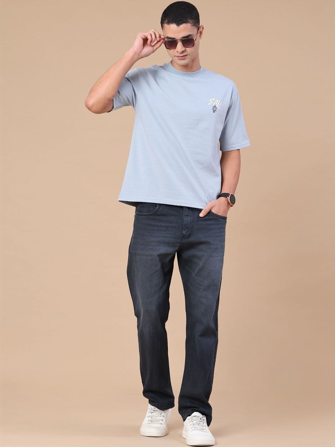 V-Mart Men Printed Boxy T-shirt thumbnail 2
