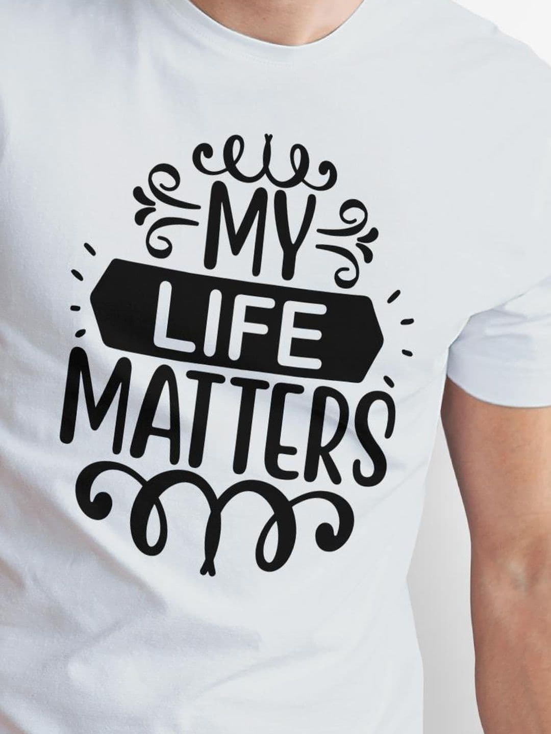 Seekbuylove Men Typography Printed Bio Finish T-shirt thumbnail 4