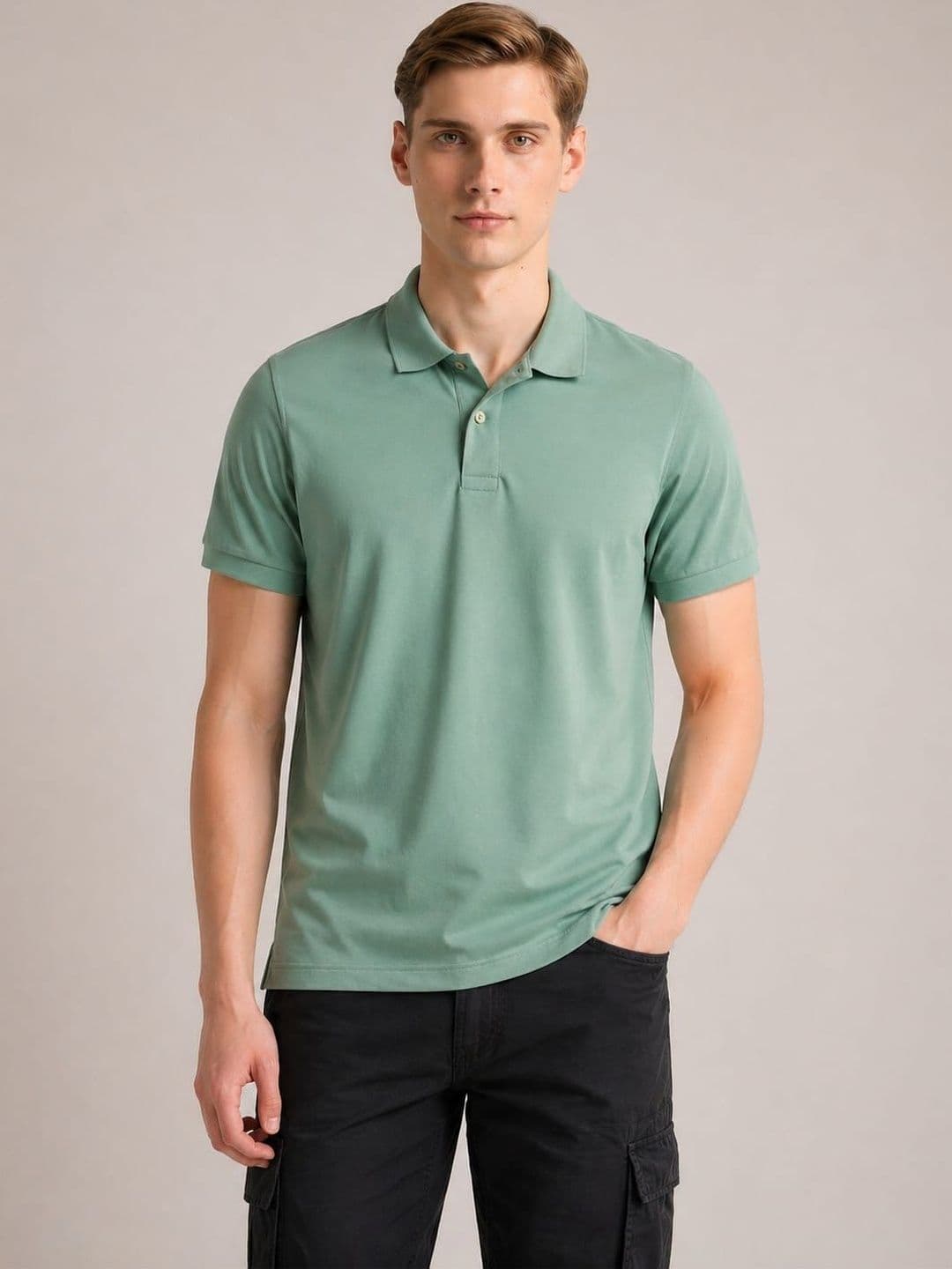 STYLEQUE Men Polo Collar T-shirt thumbnail 3