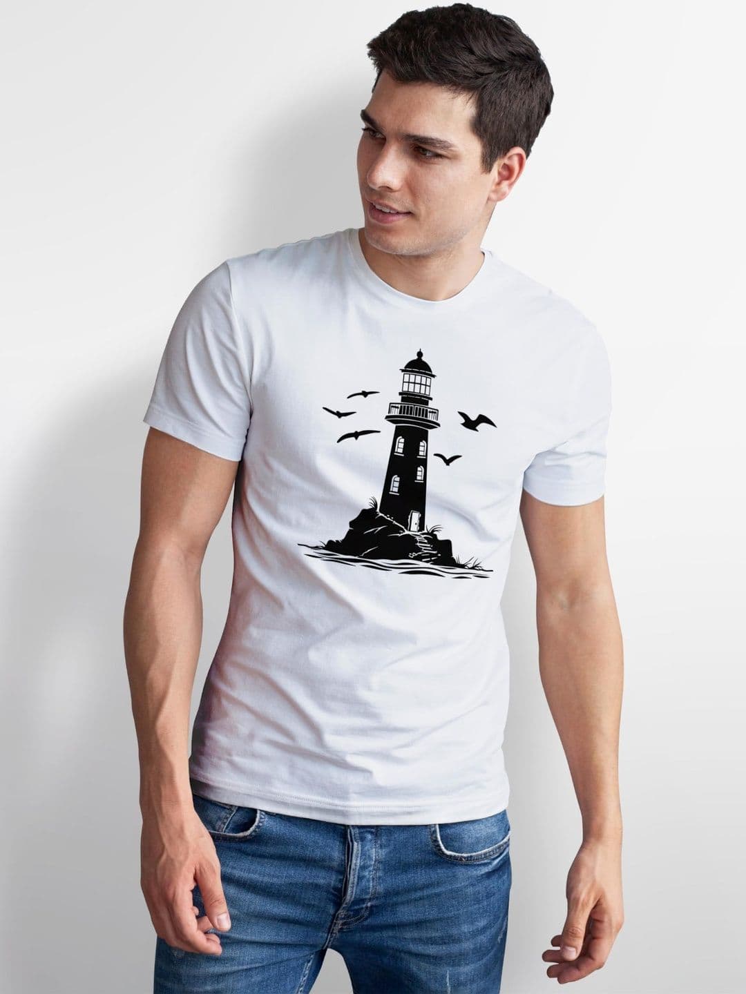 Seekbuylove Men Printed Bio Finish T-shirt thumbnail 5