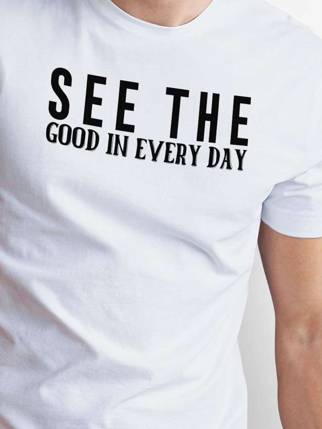 Seekbuylove Men Typography Printed Bio Finish T-shirt thumbnail 3