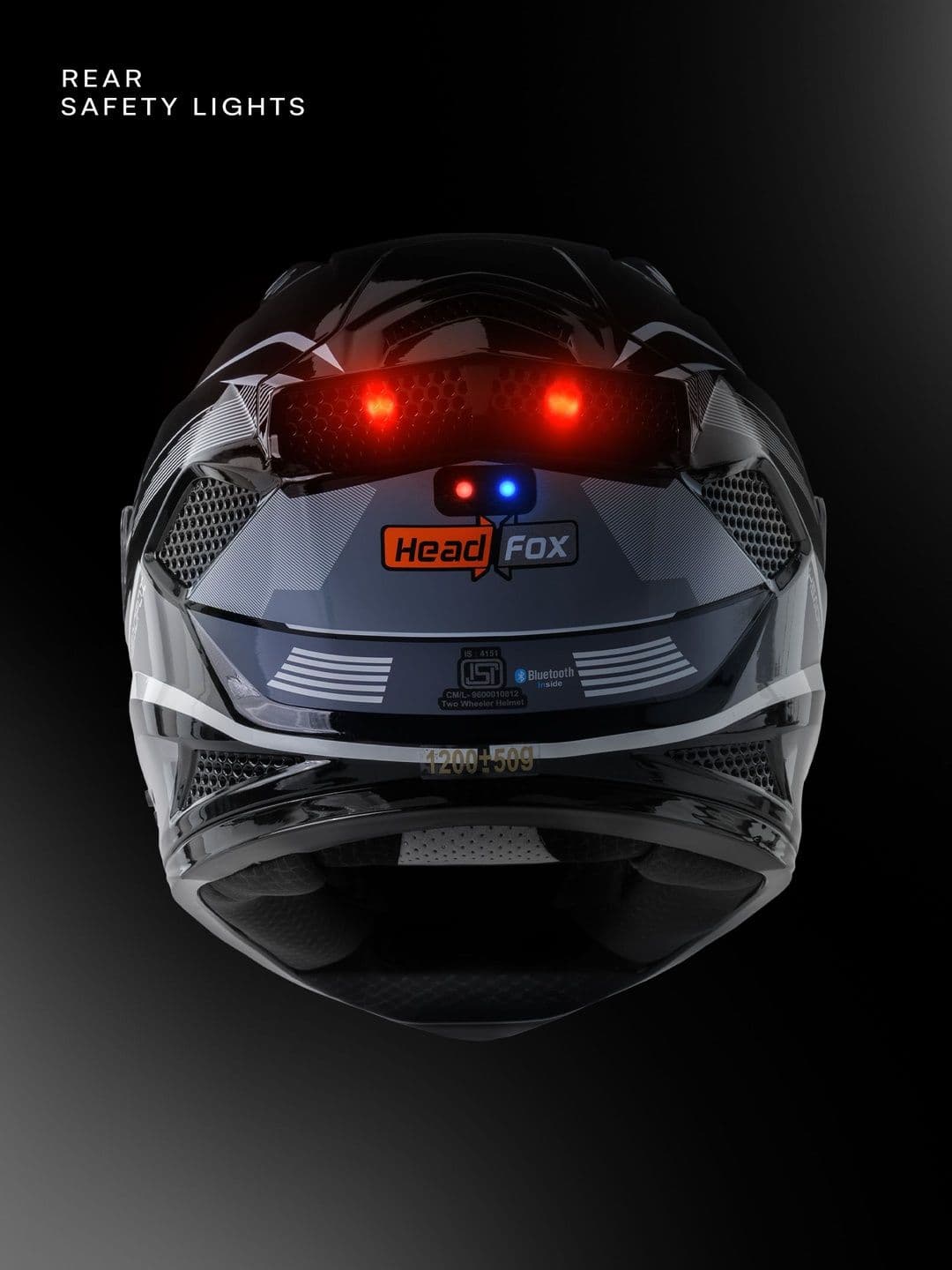 HEADFOX Lightweight Track Sharp 5.3 Smart Bluetooth Helmet thumbnail 2