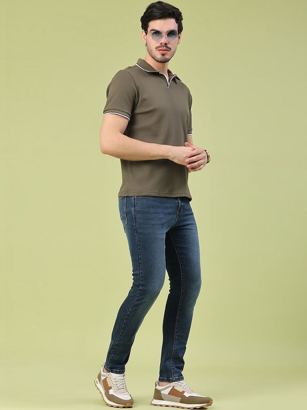 V-Mart Men Polo Collar Slim Fit T-shirt thumbnail 4