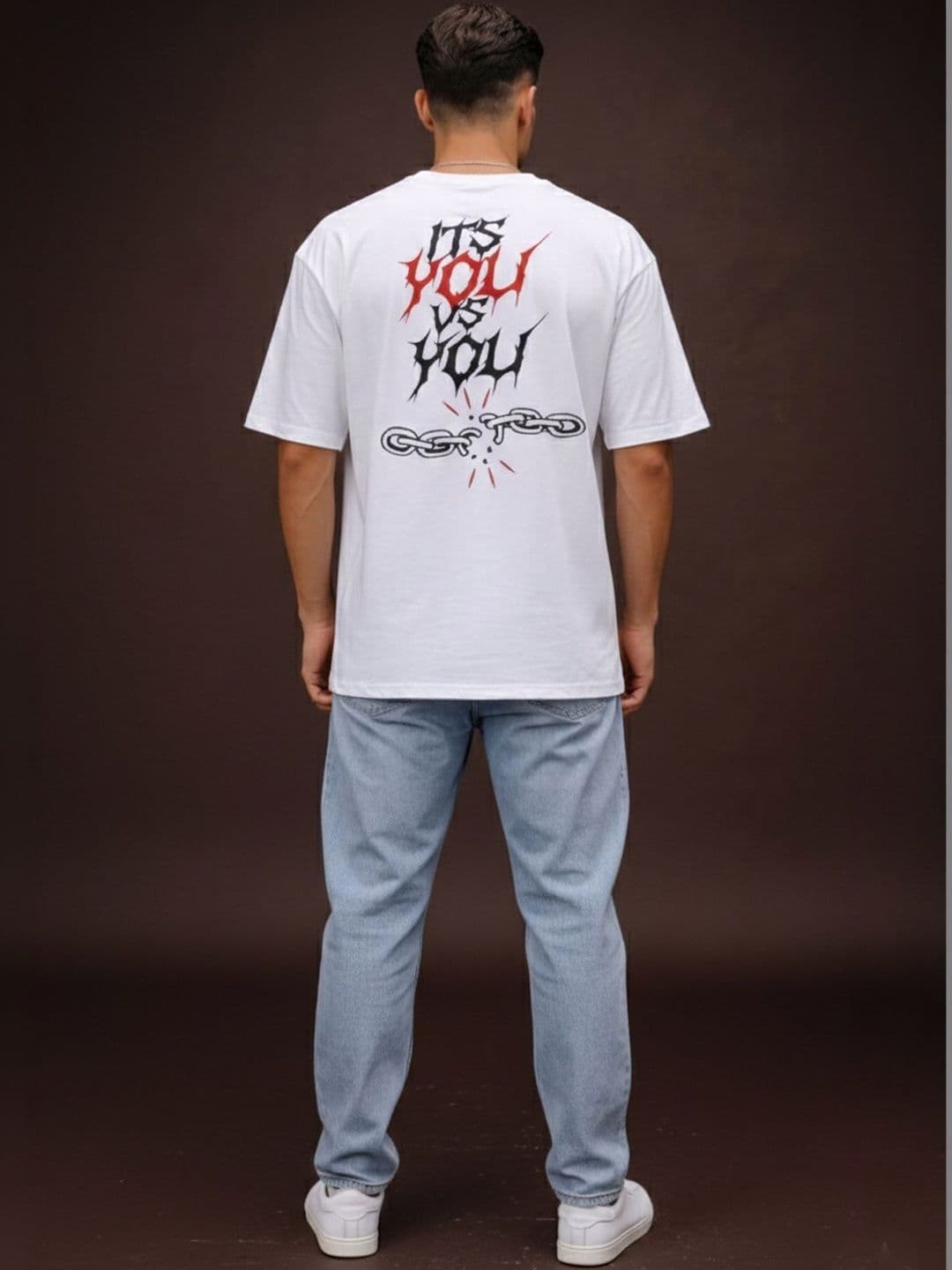 Mast & Harbour Men Typography Printed T-shirt thumbnail 5