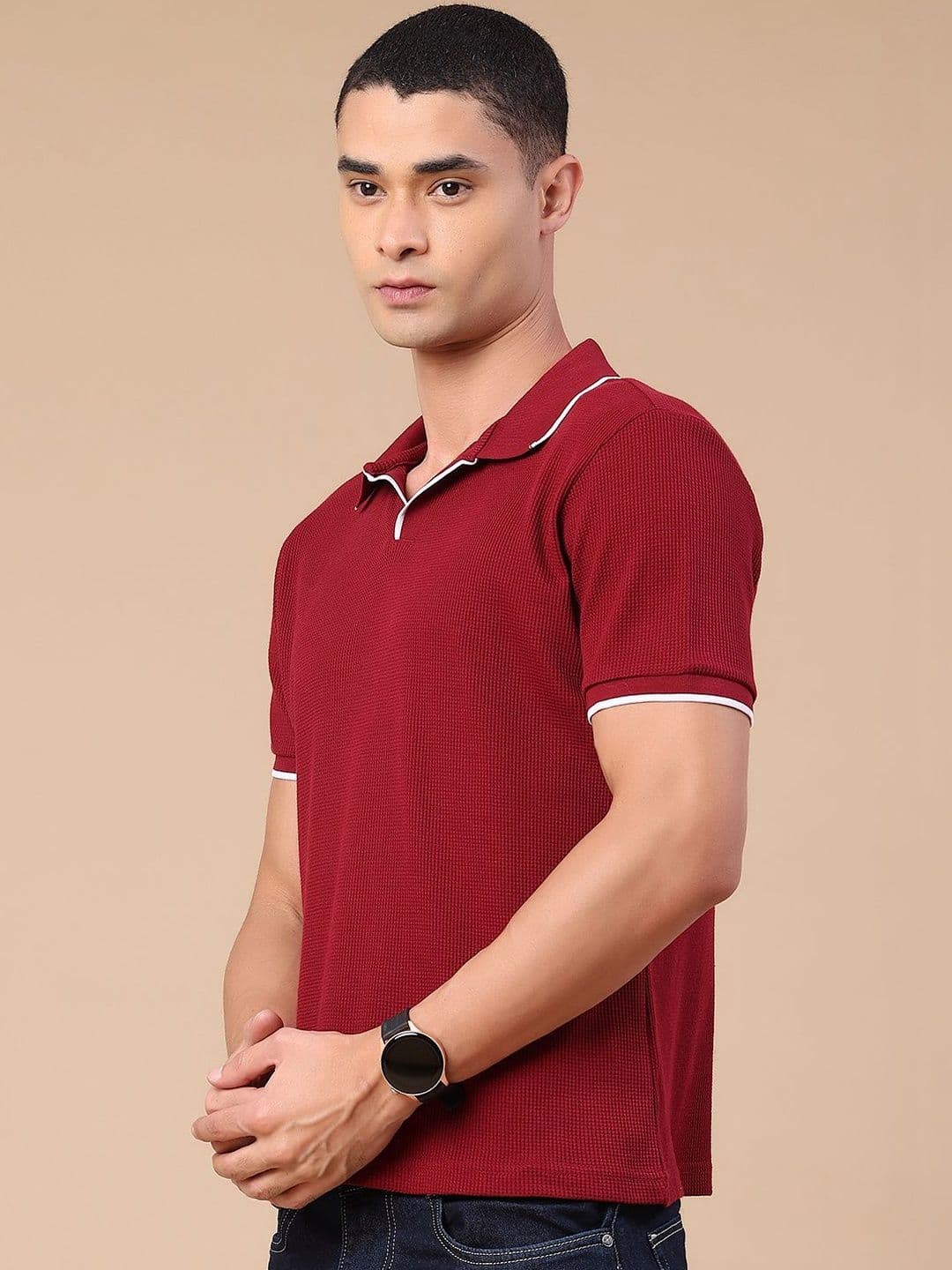 V-Mart Men Polo Collar Slim Fit T-shirt thumbnail 6