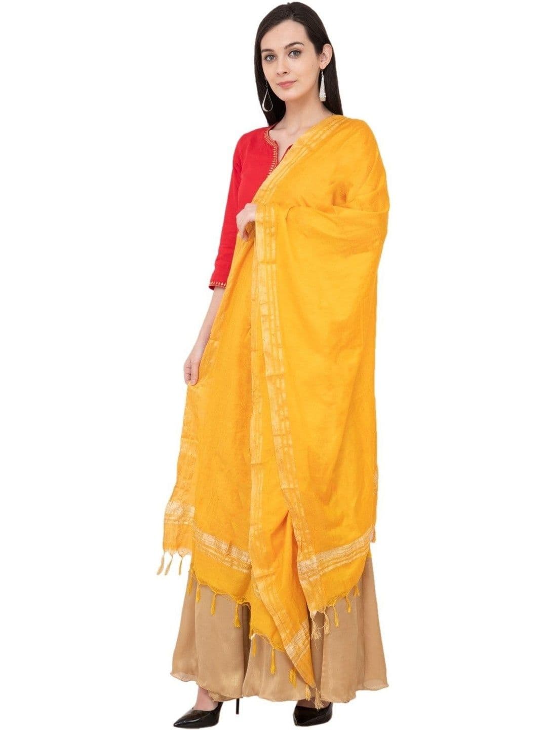 A R SILK Woven Design Dupatta thumbnail 4