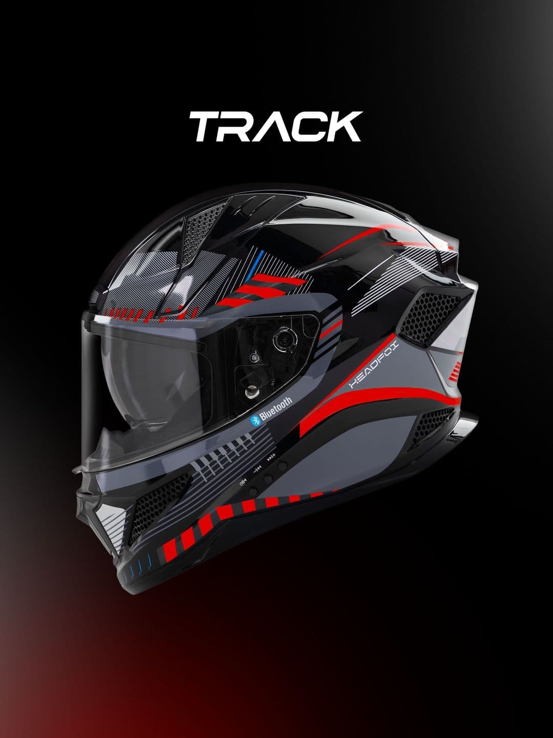 HEADFOX Lightweight Track Sharp 5.3 Smart Bluetooth Helmet thumbnail 4