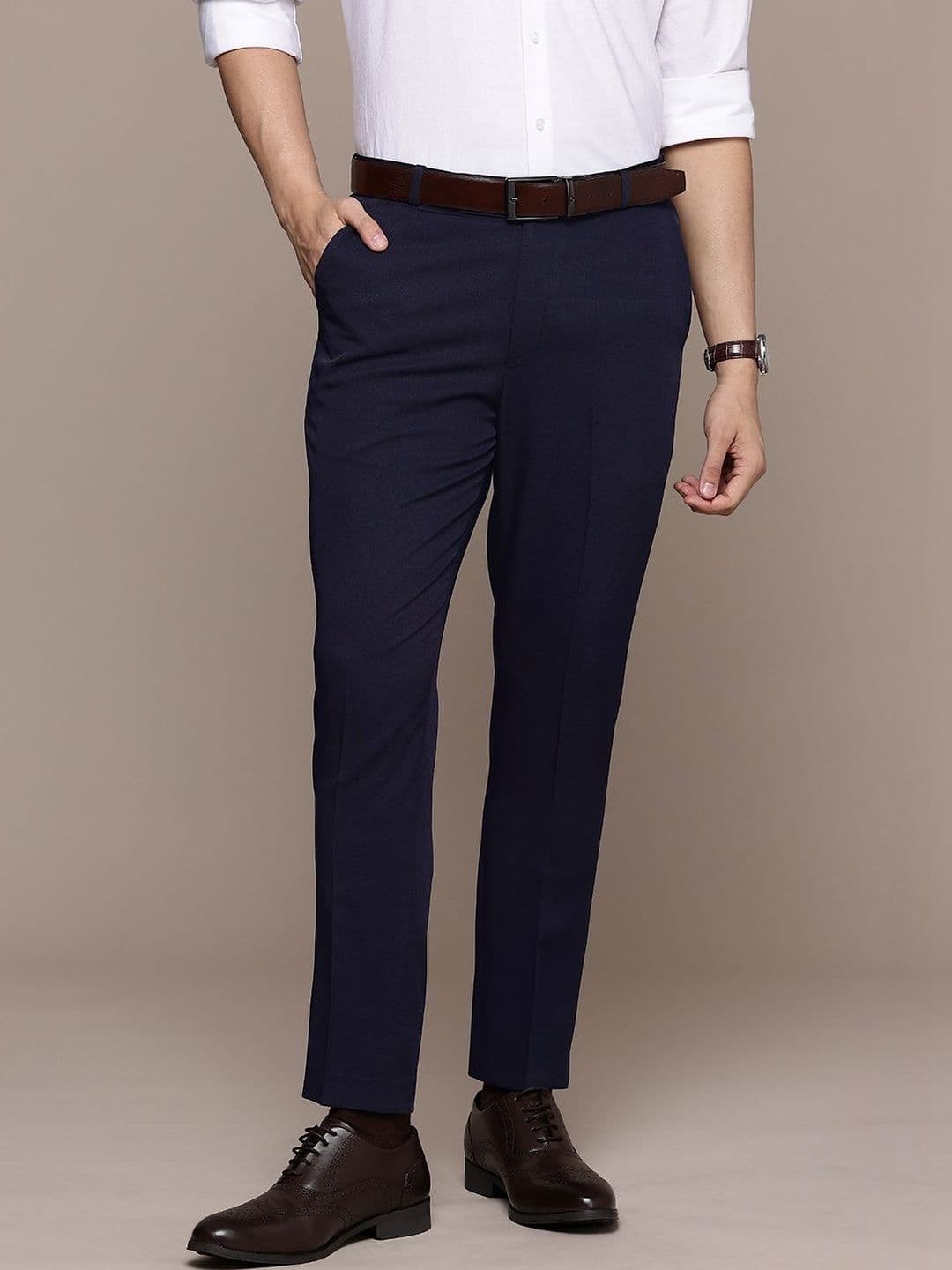 R.Code by The Roadster Life Co. Men Comfort Trousers thumbnail 2