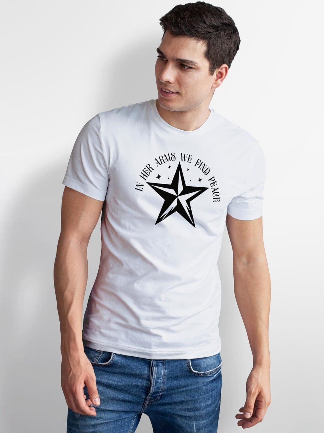 Seekbuylove Men Printed Bio Finish T-shirt thumbnail 2