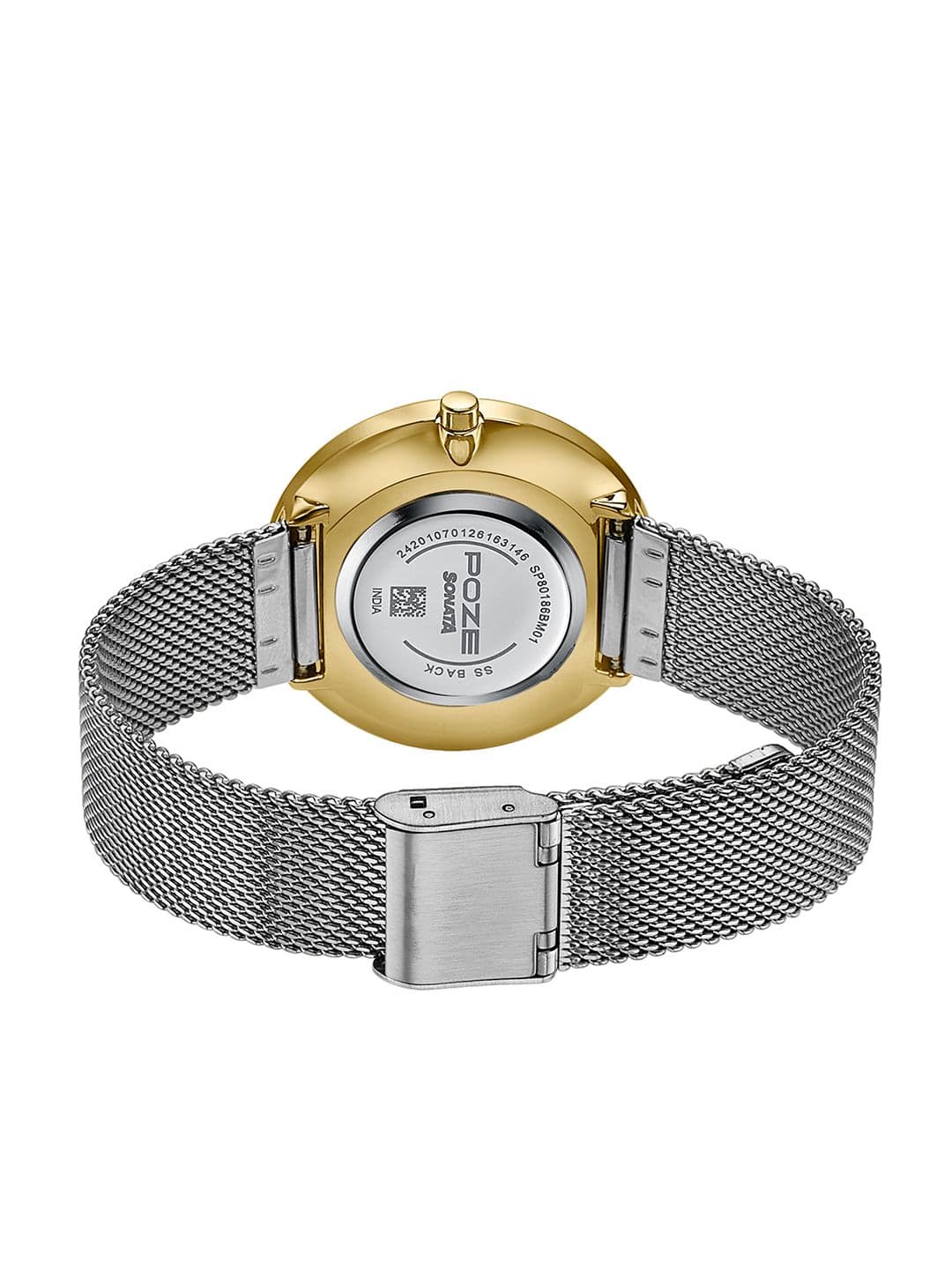 Sonata Women Poze 9 Quartz Analog White Dial Watch - SP80186BM01W thumbnail 7