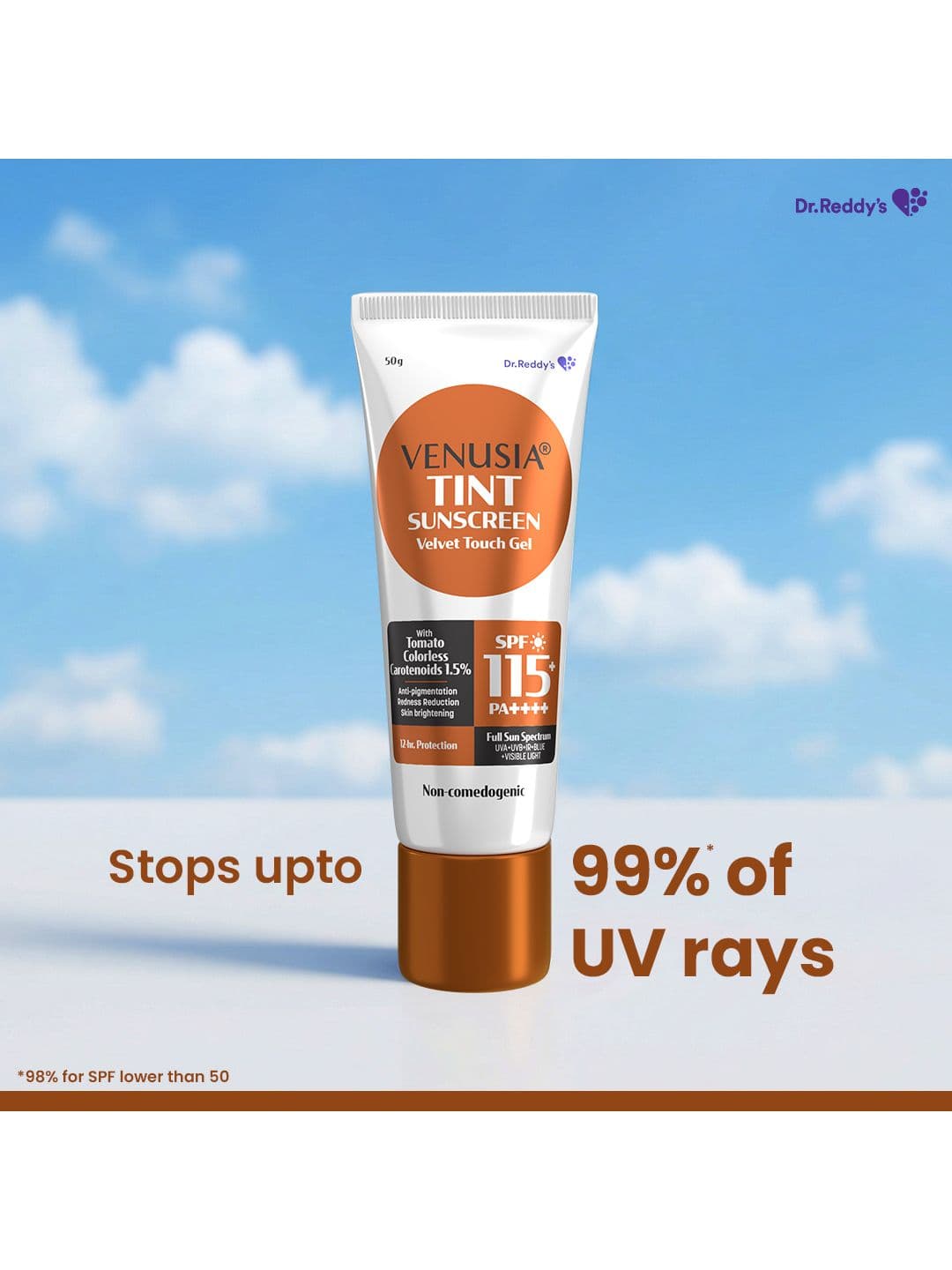 Venusia Dr. Reddy's Sun Tint SPF 115 Matte-Finish Brightening & Lightweight-50g thumbnail 4