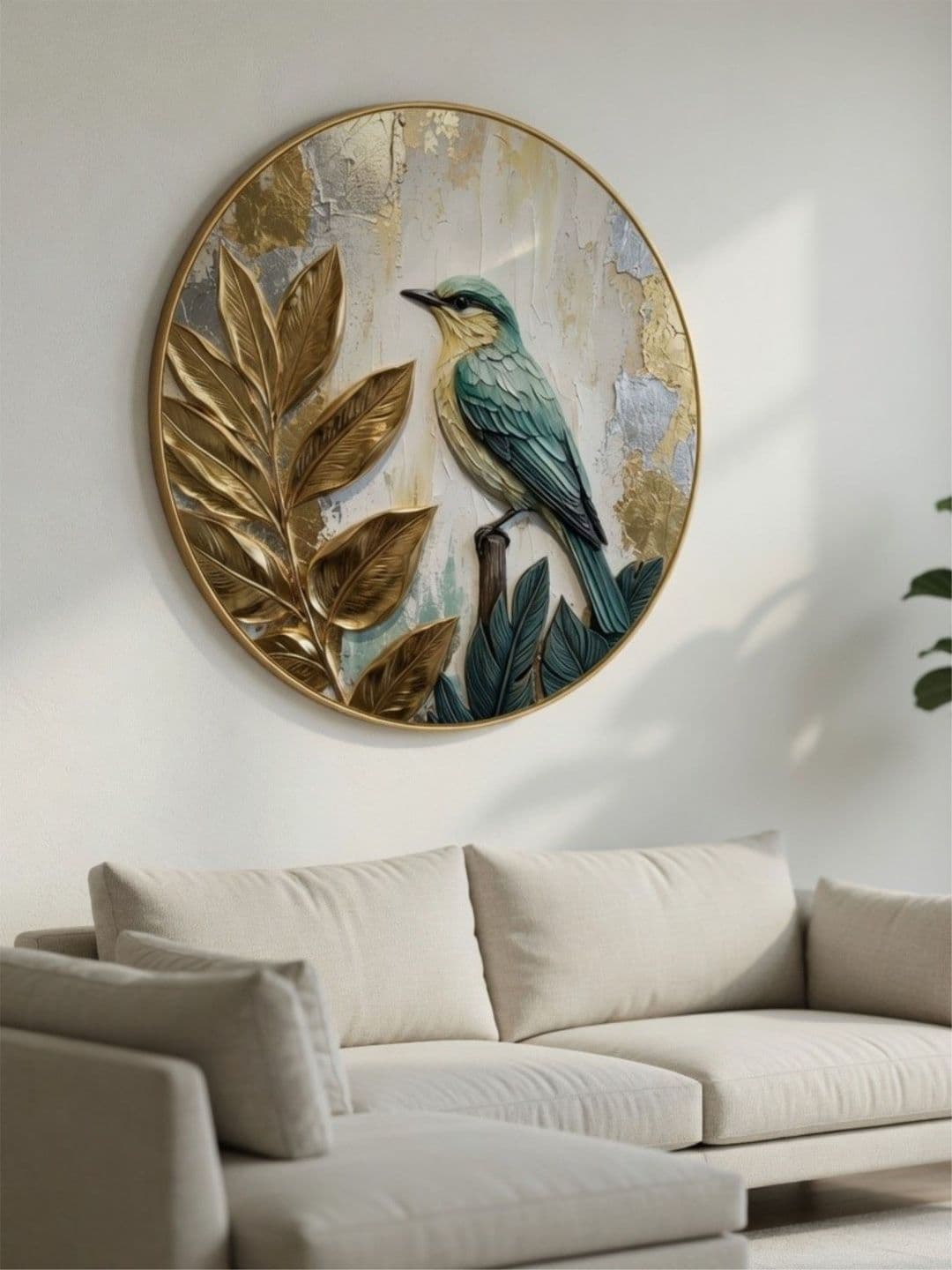 SAF Multicoloured MDF Birds and Animals Wall Paintings thumbnail 5