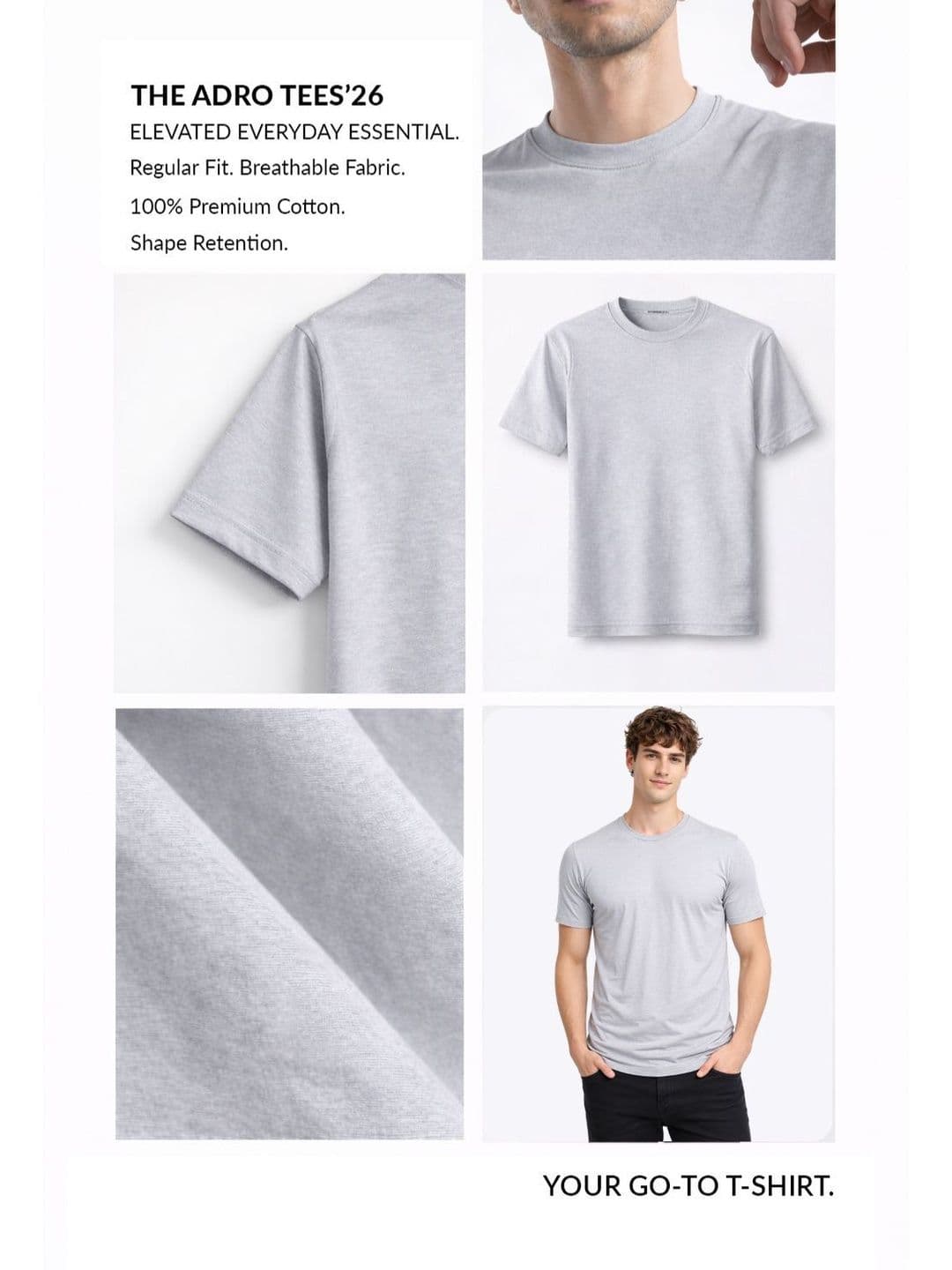 ADRO Men Typography Printed T-shirt thumbnail 6
