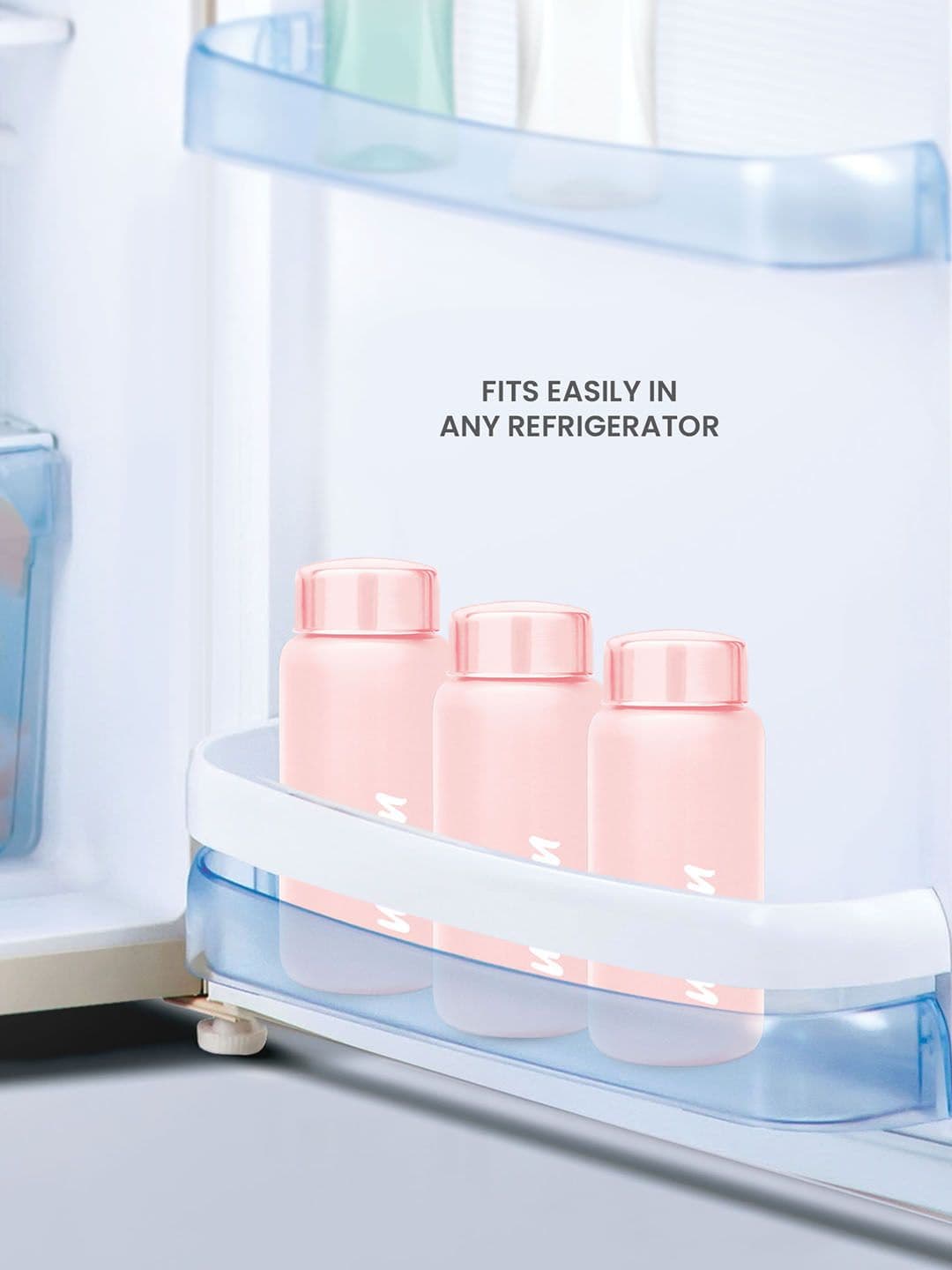 Milton Aqua 500 Pink Solid Stainless Steel Single Wall Vacuum Water Bottle - 485 ML thumbnail 4