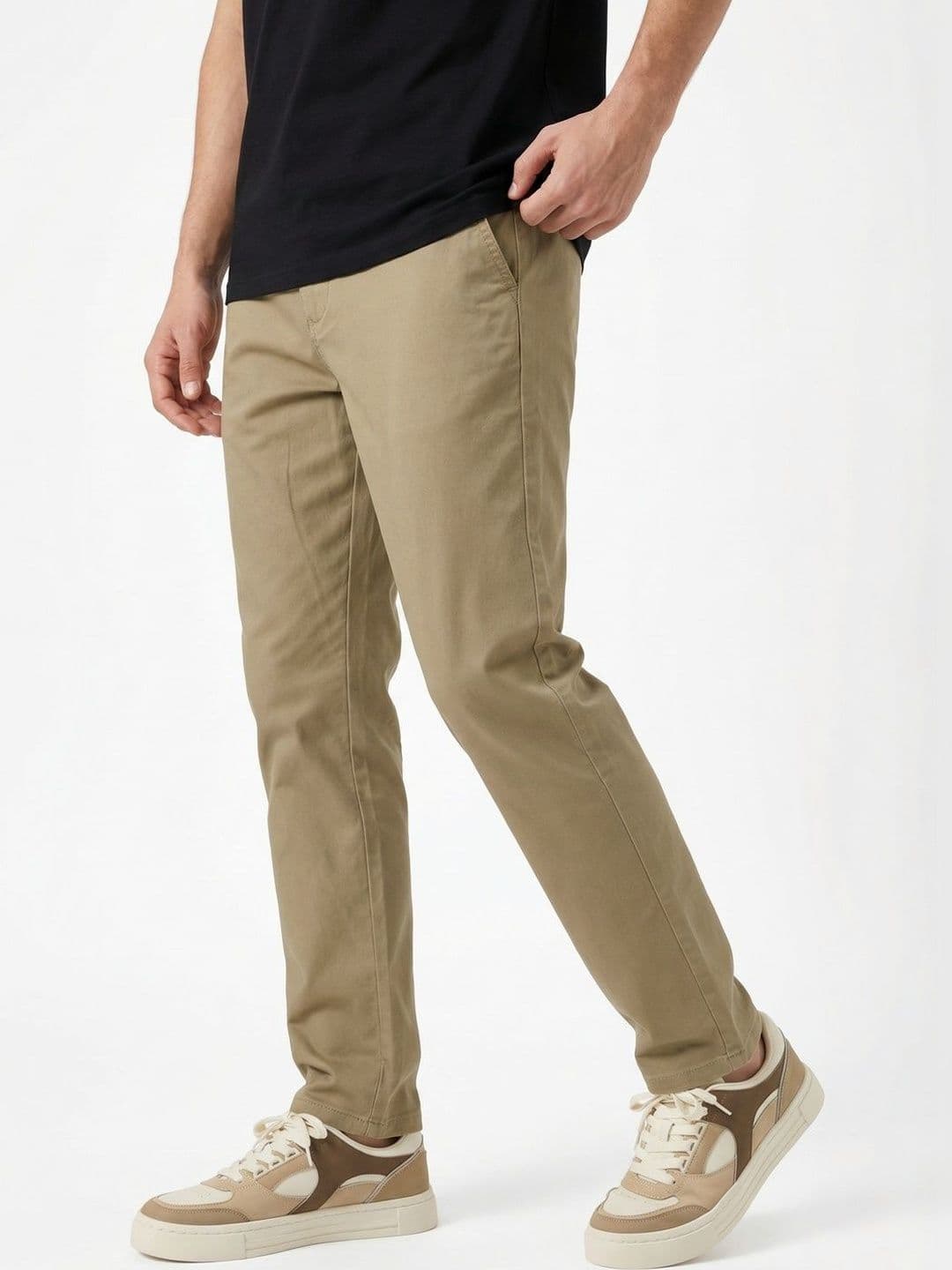 NOBERO Men Straight Fit Chinos Trousers thumbnail 6