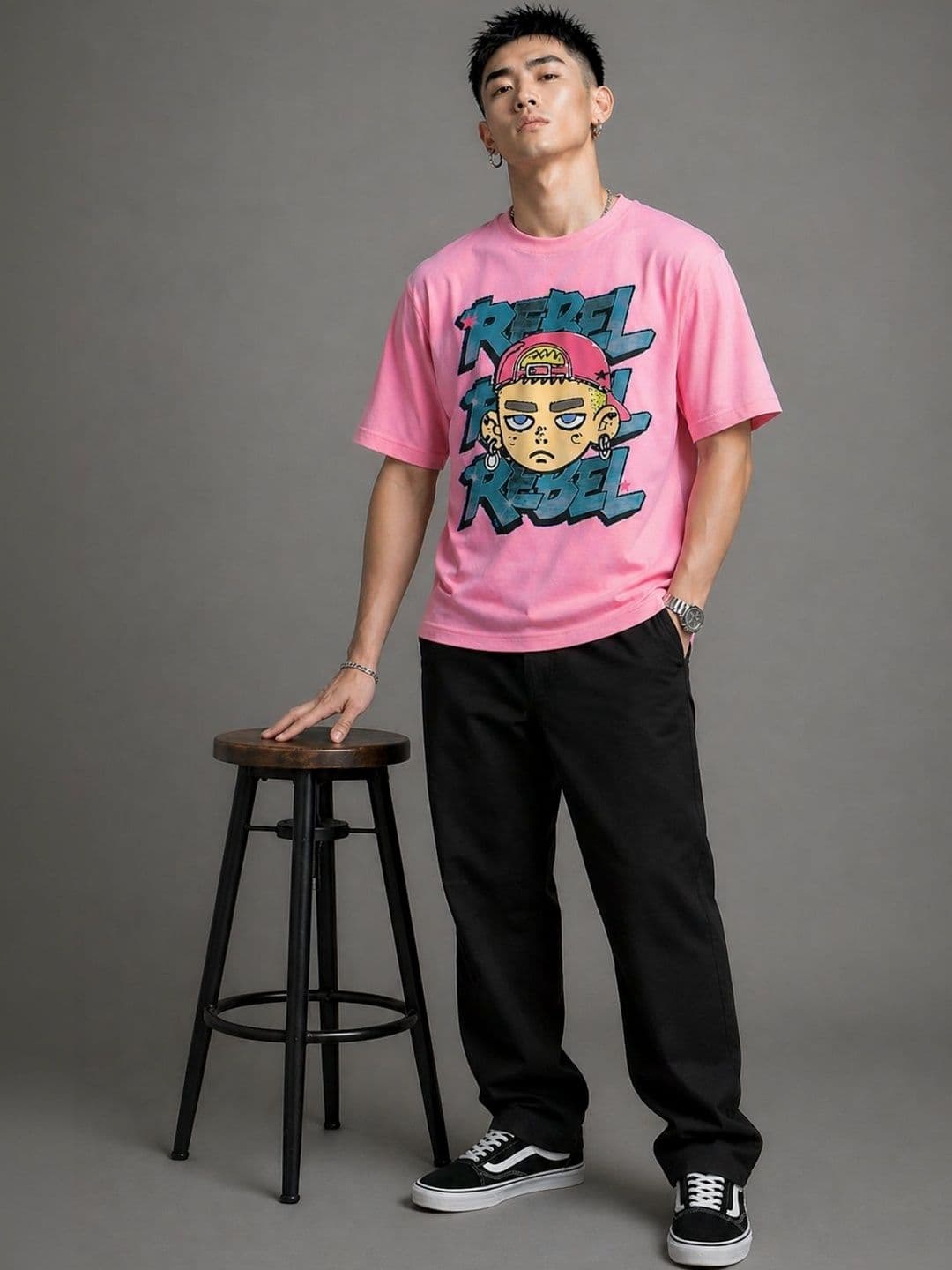 CAPTCHA Men Printed T-shirt thumbnail 4