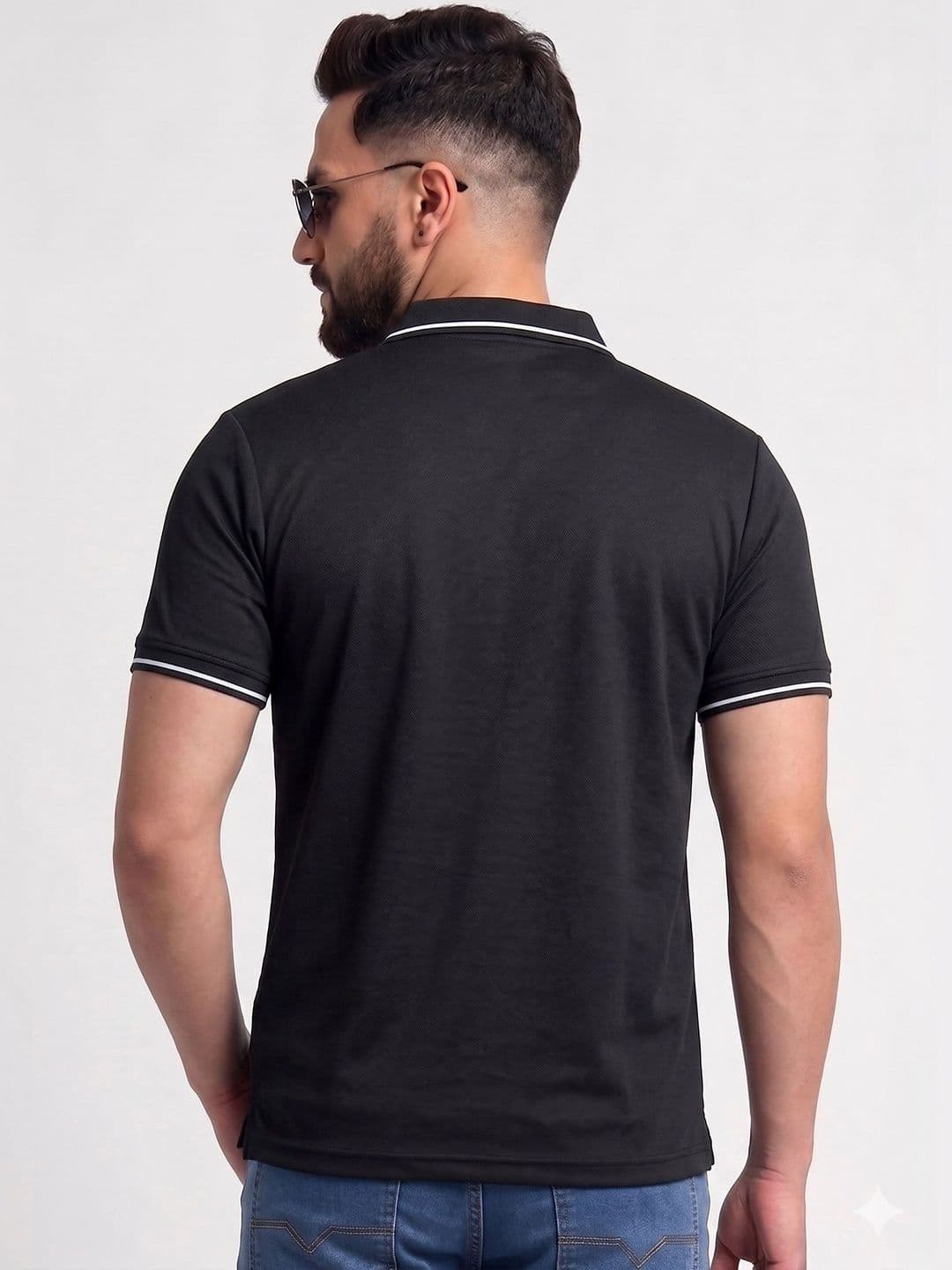 TB BLUE Men Polo Collar Slim Fit T-shirt thumbnail 4