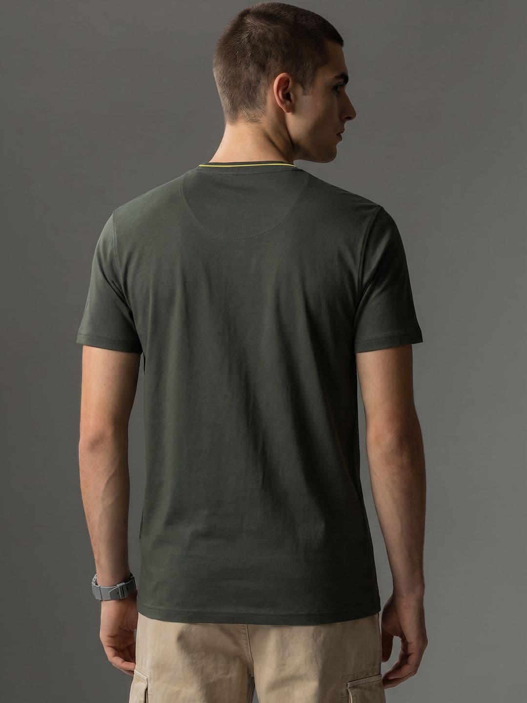 FCUK Round Neck Pure Cotton T-shirt thumbnail 3