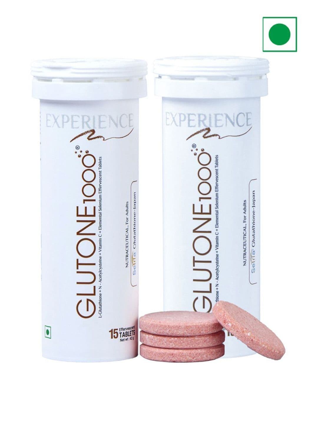 GLUTONE 1000 Set Of 2 Setria L-Glutathione Tablet With Vitamin C- 40Mg- 15 Tablets Each - view 1