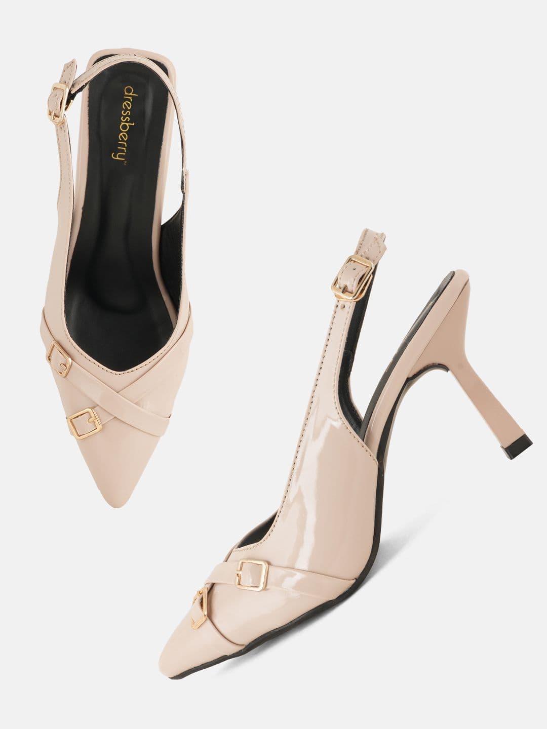 DressBerry Women Slim Mules with Buckles thumbnail 7
