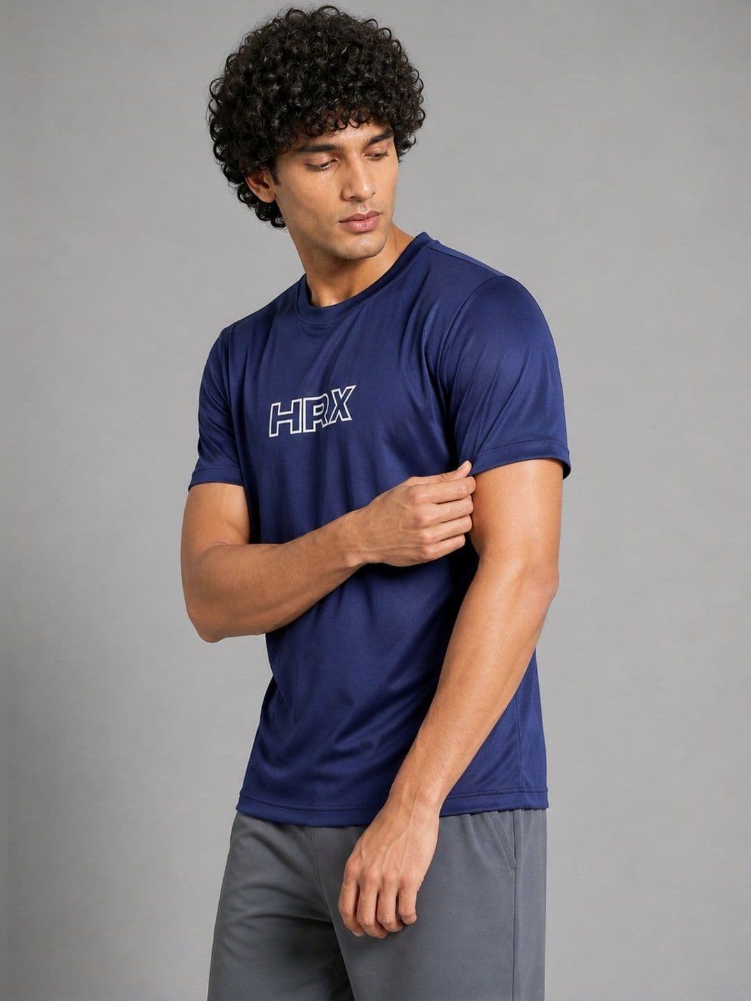HRX by Hrithik Roshan Men Brand Logo Printed T-shirt thumbnail 4