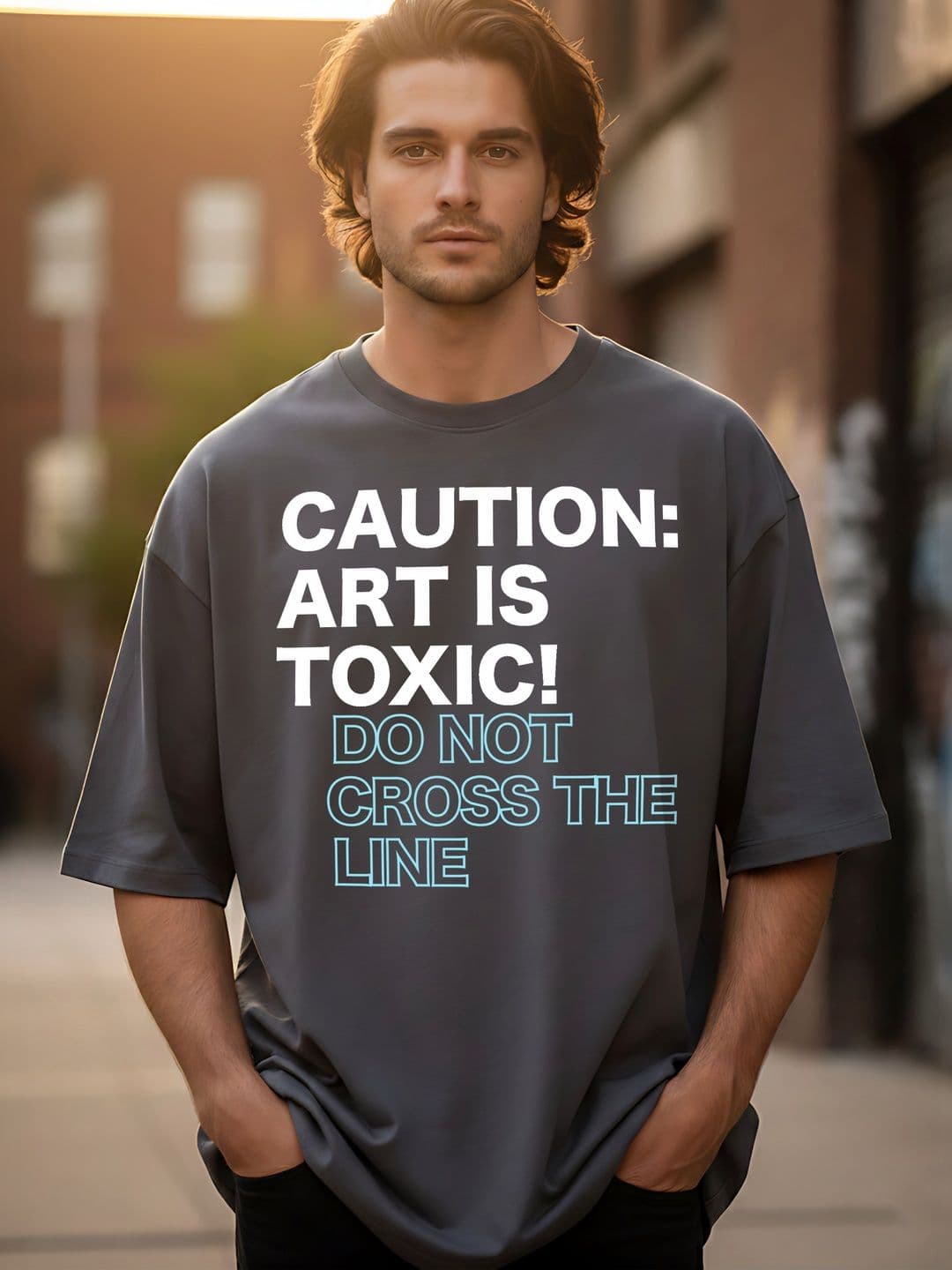 Kook N Keech Men Printed Drop-Shoulder Sleeves T-shirt - view 1
