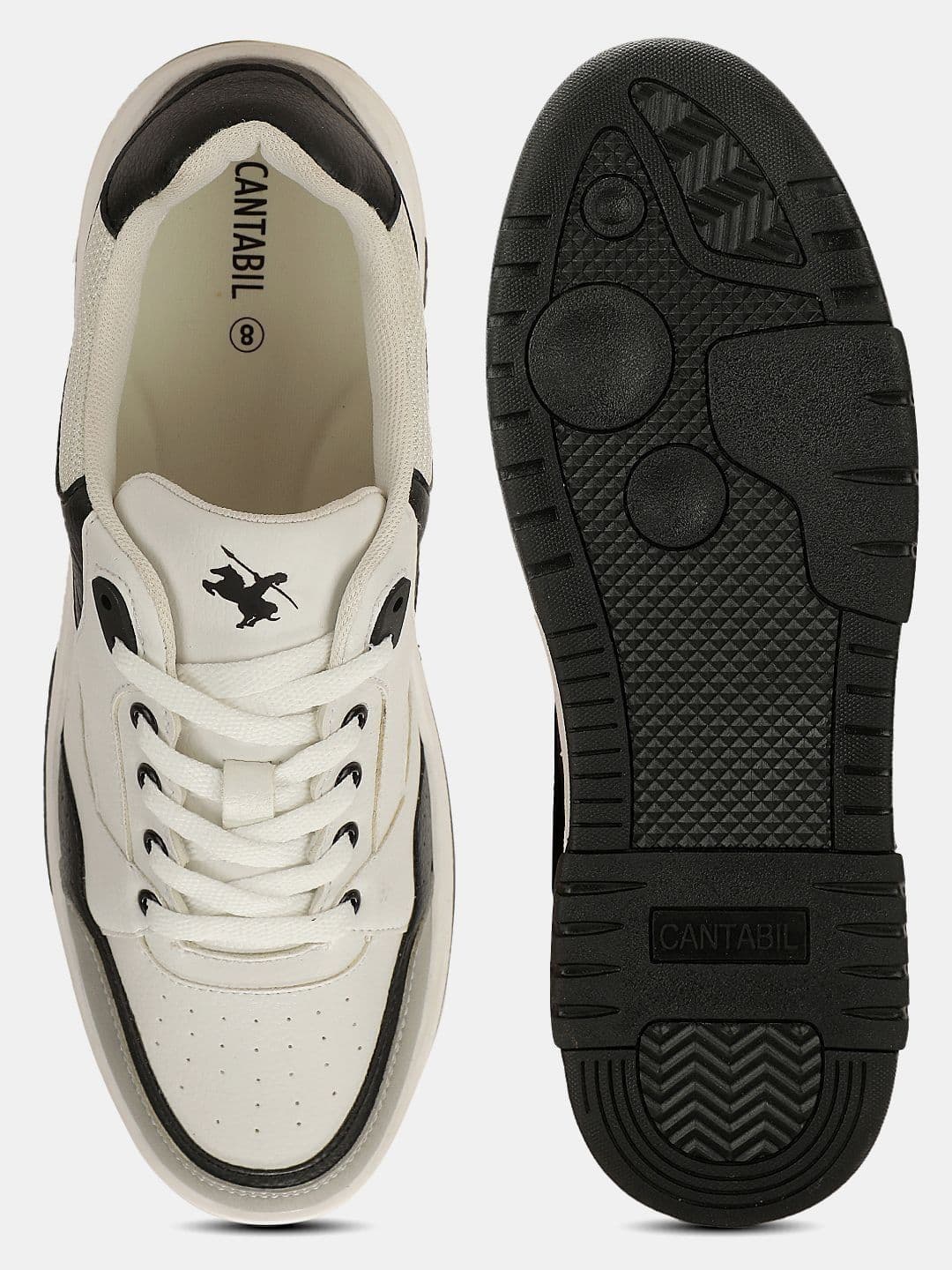 Cantabil Men Colourblocked PU Sneakers thumbnail 6