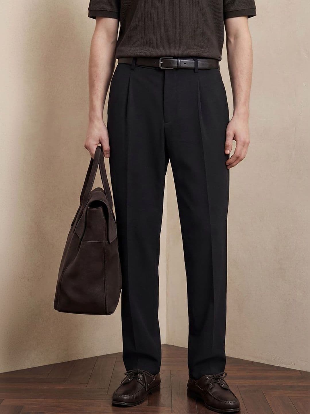 Snitch Men Tapered Fit Pleated Trousers - view 1