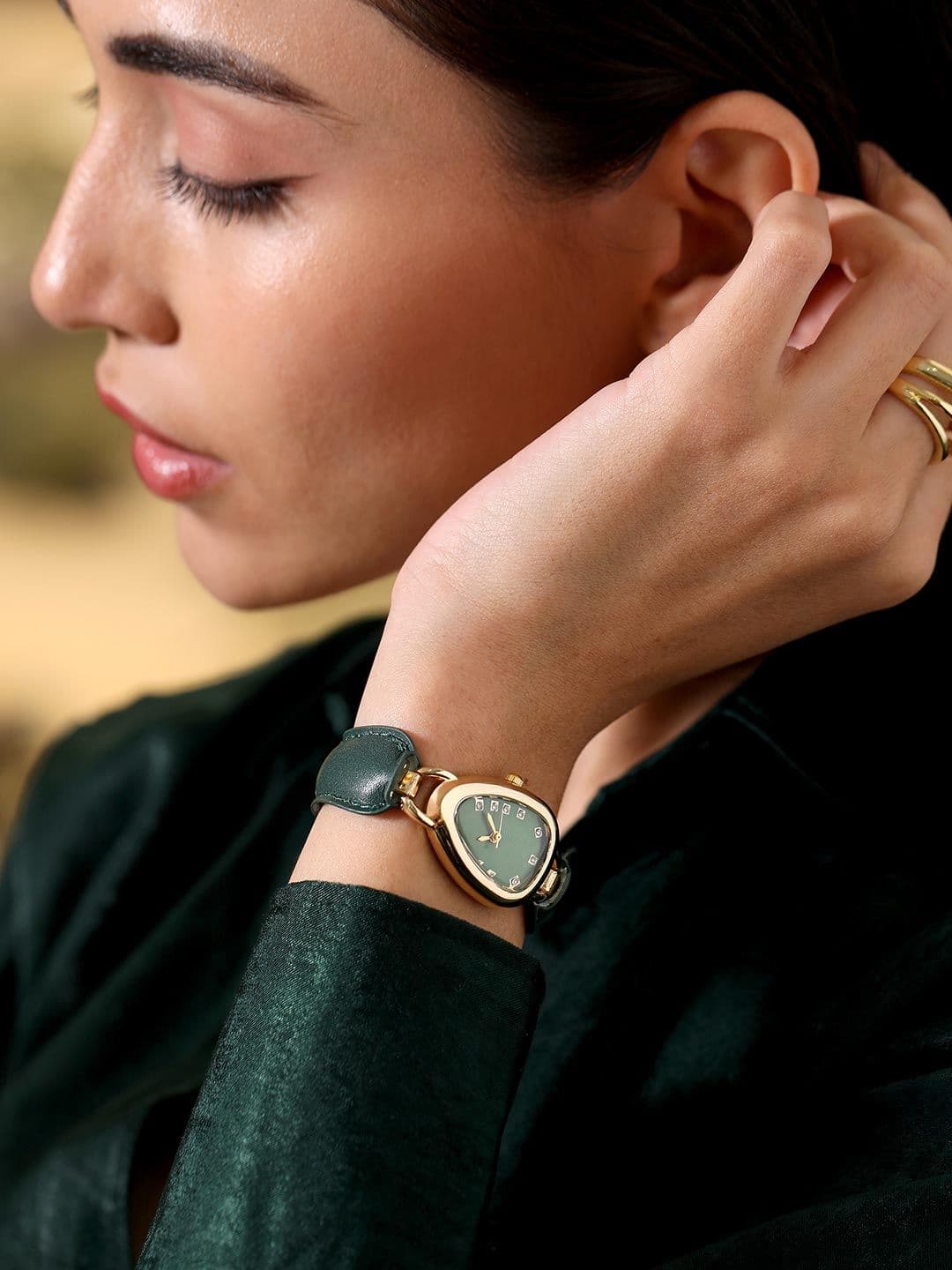 HAUTE SAUCE Women Embellished Dial & Leather Straps Analogue Watch SS26_HSWC1459 thumbnail 7