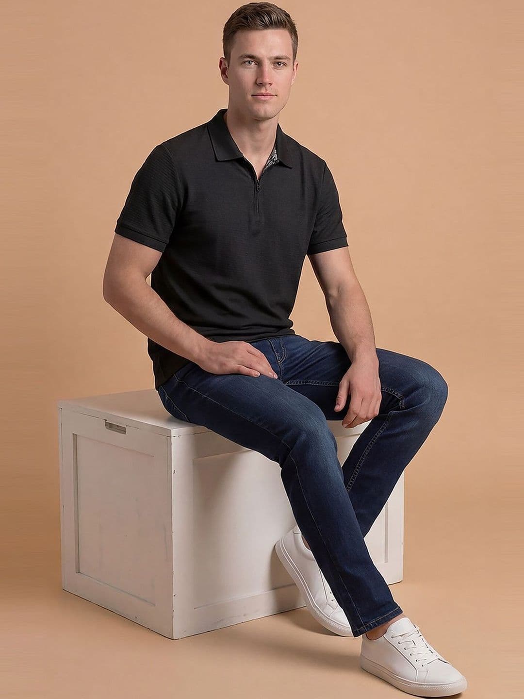 Kook N Keech Men Polo Collar T-shirt - view 1