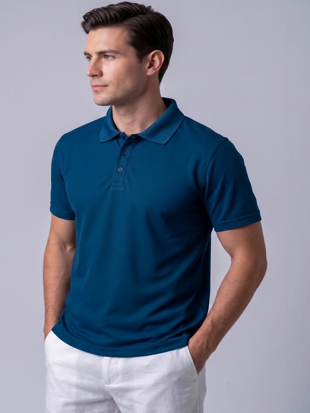 Attire Hub Men Polo Collar T-shirt thumbnail 5