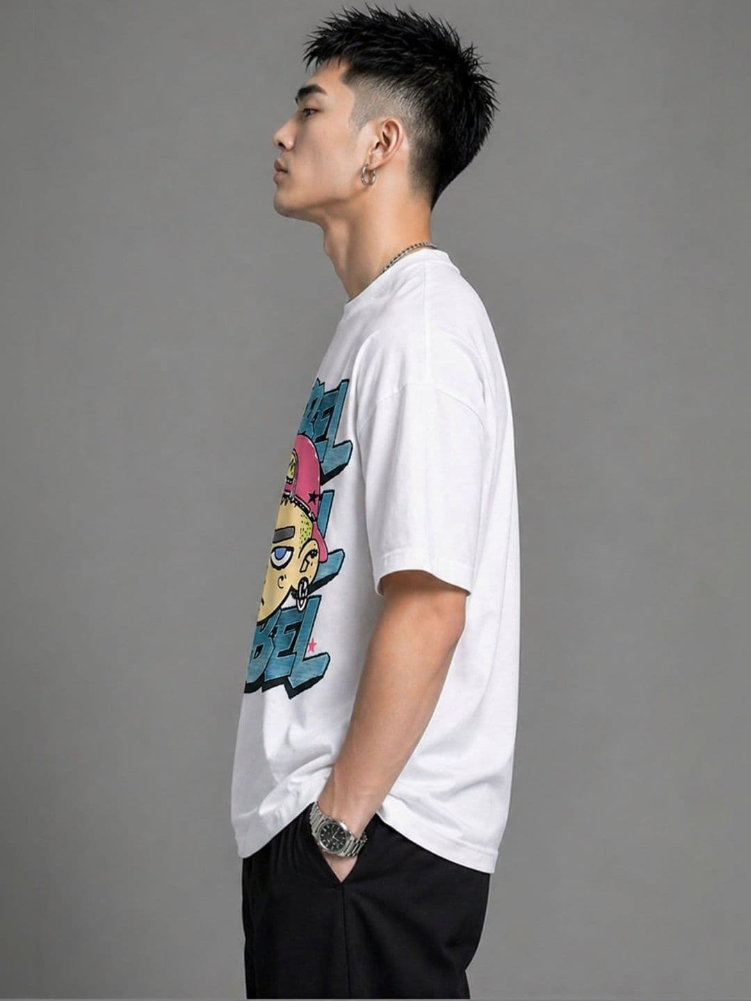 CAPTCHA Men Printed T-shirt thumbnail 3