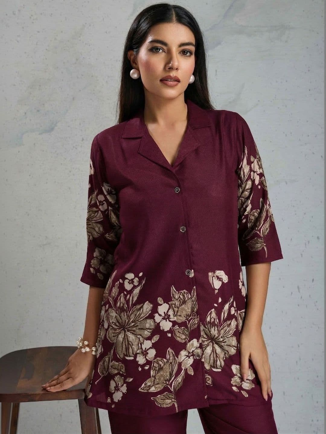 HERE&NOW Floral Printed Tunic with Trousers thumbnail 4