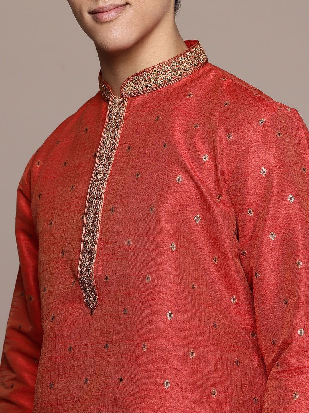 Dincharya Men Ethnic Motifs Kurta thumbnail 2