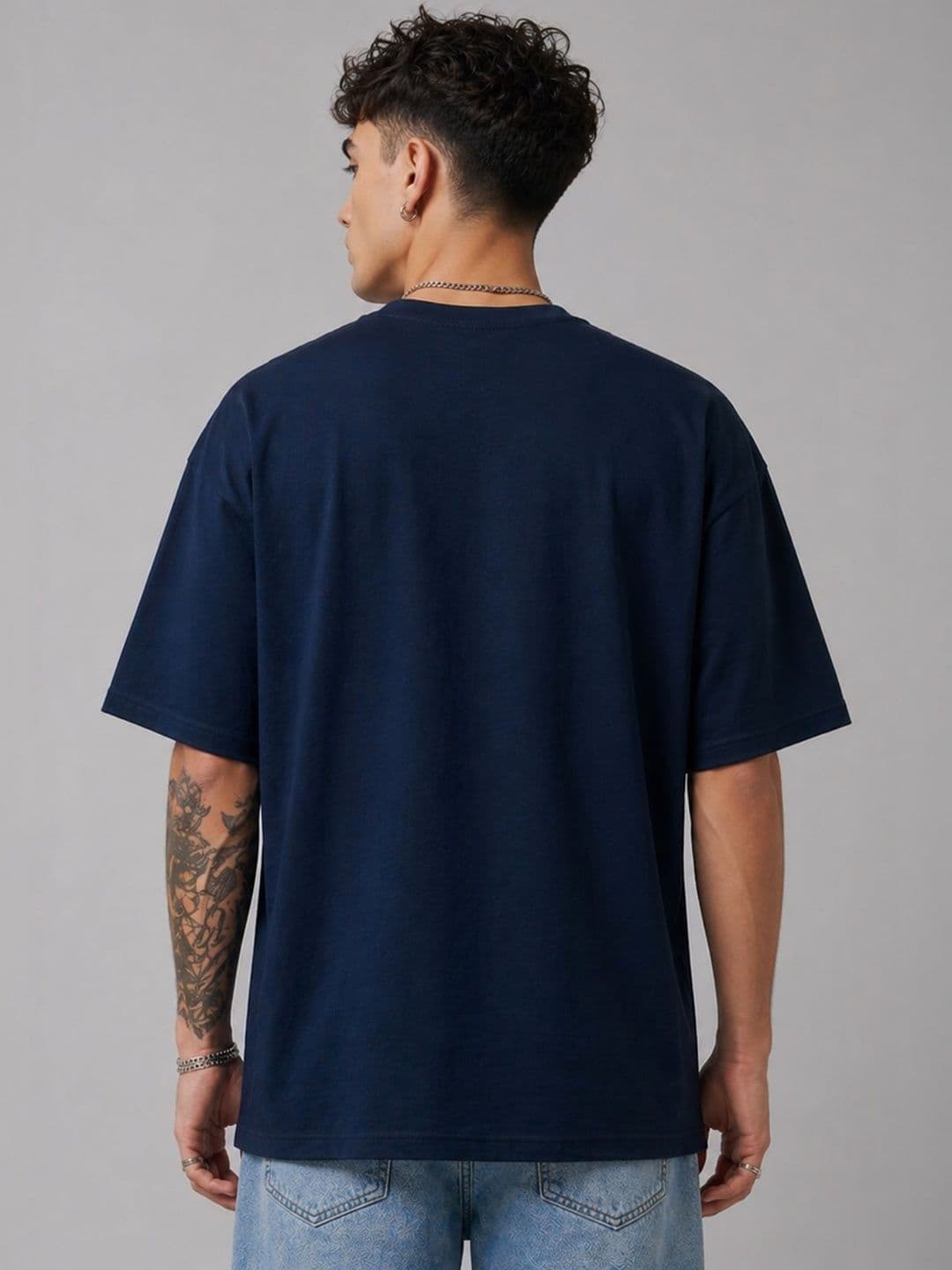 CAPTCHA Men Printed Drop-Shoulder Sleeves T-shirt thumbnail 3