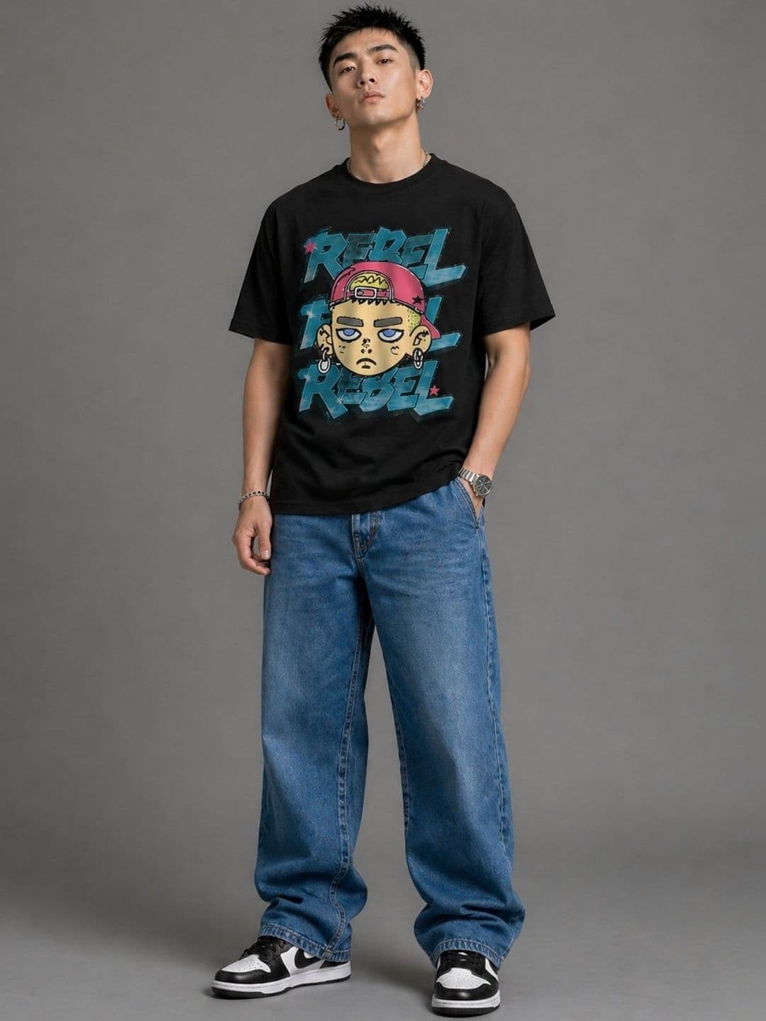CAPTCHA Men Printed T-shirt thumbnail 3