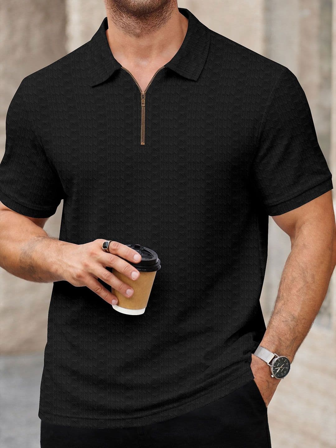 Moda Rapido Men Polo Collar T-shirt thumbnail 2
