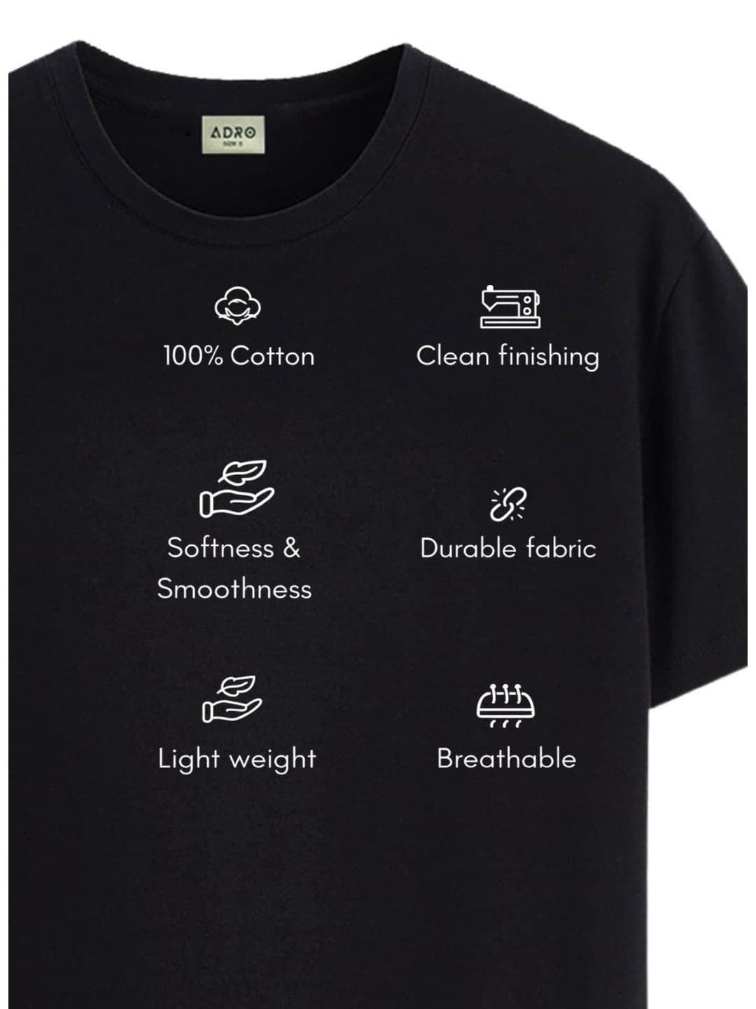 ADRO Men Typography Printed T-shirt thumbnail 5