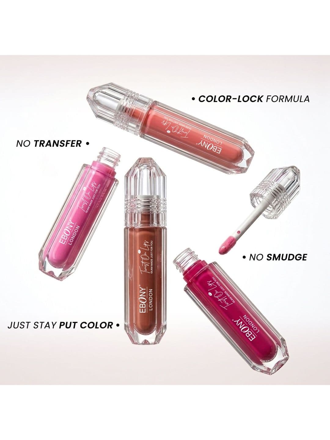 EBONY LONDON Twist On Lips Non Transfer Matte Liquid Lipstick - 5 ml - Shade - 23 thumbnail 5