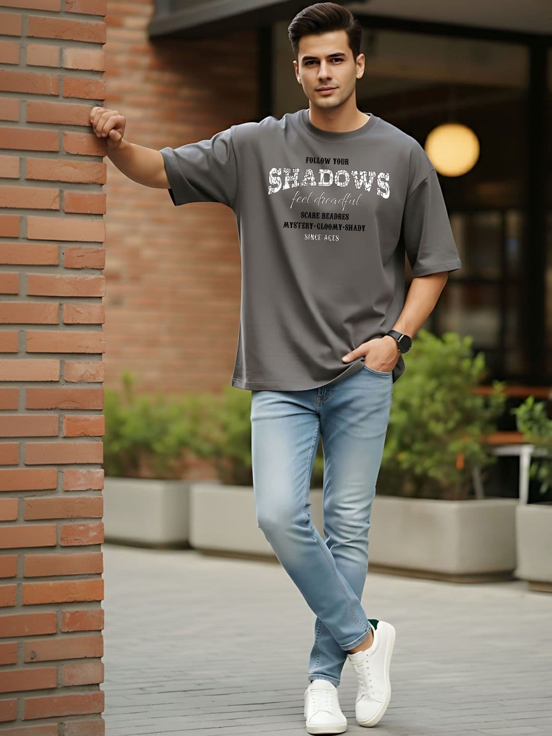 Kook N Keech Men Typography Printed Drop-Shoulder Sleeves T-shirt thumbnail 4