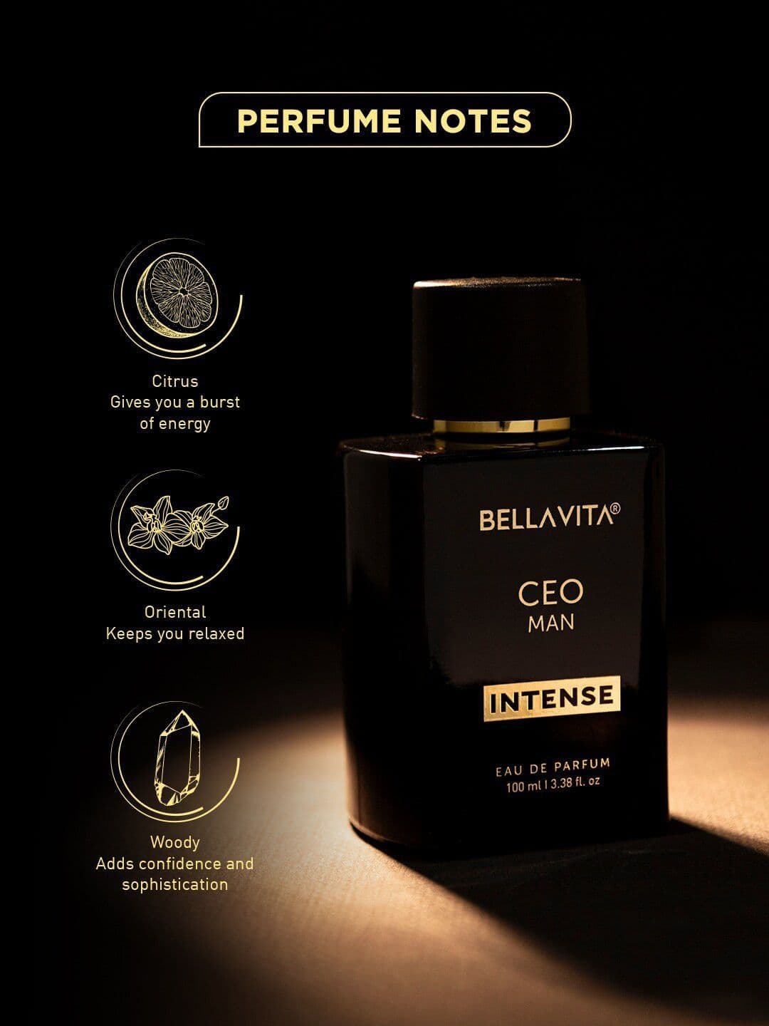 Bella Vita Organic Men CEO Intense Long Lasting Eau De Parfum - 100ml thumbnail 5