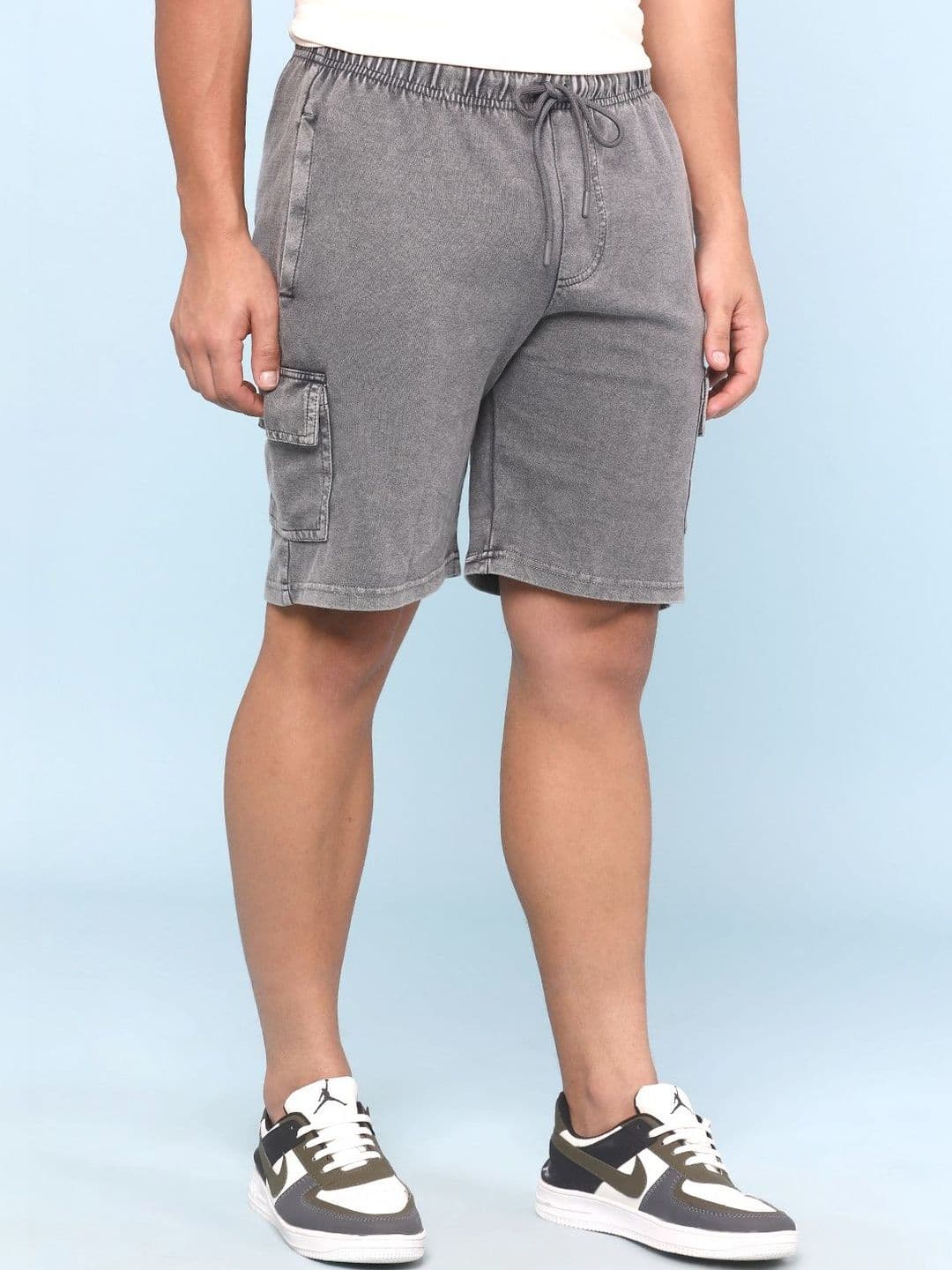 V-Mart Men Washed Cargo Shorts Technology thumbnail 3