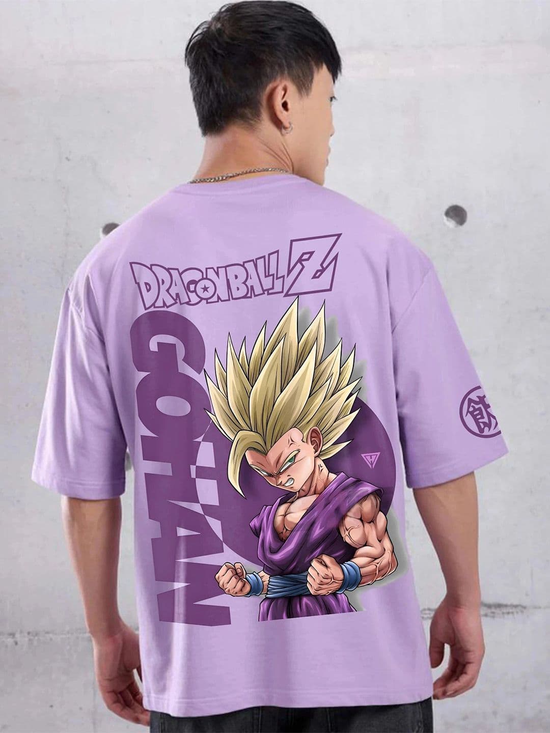 LazyGreg Dragon Ball Z Graphic Printed Round Neck Cotton T-shirt - view 1