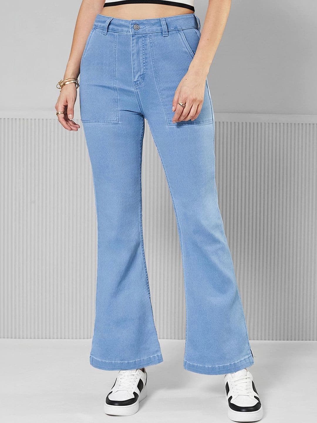 Mast & Harbour Women Bootcut High Rise Clean Look Regular Stretchable Denim Jeans - view 1