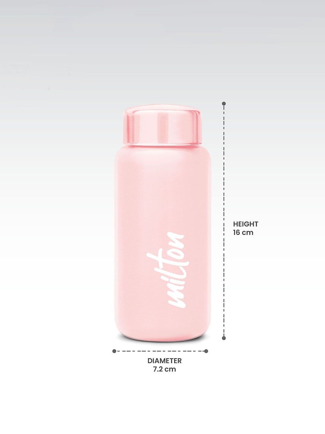 Milton Aqua 500 Pink Solid Stainless Steel Single Wall Vacuum Water Bottle - 485 ML thumbnail 6